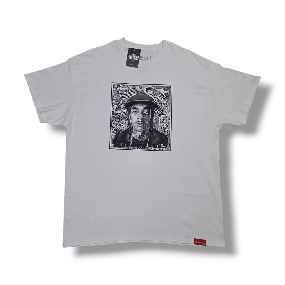 The Marathon Clothing Nipsey Hussle Crenshaw White T-Shirt Men's XL NWT